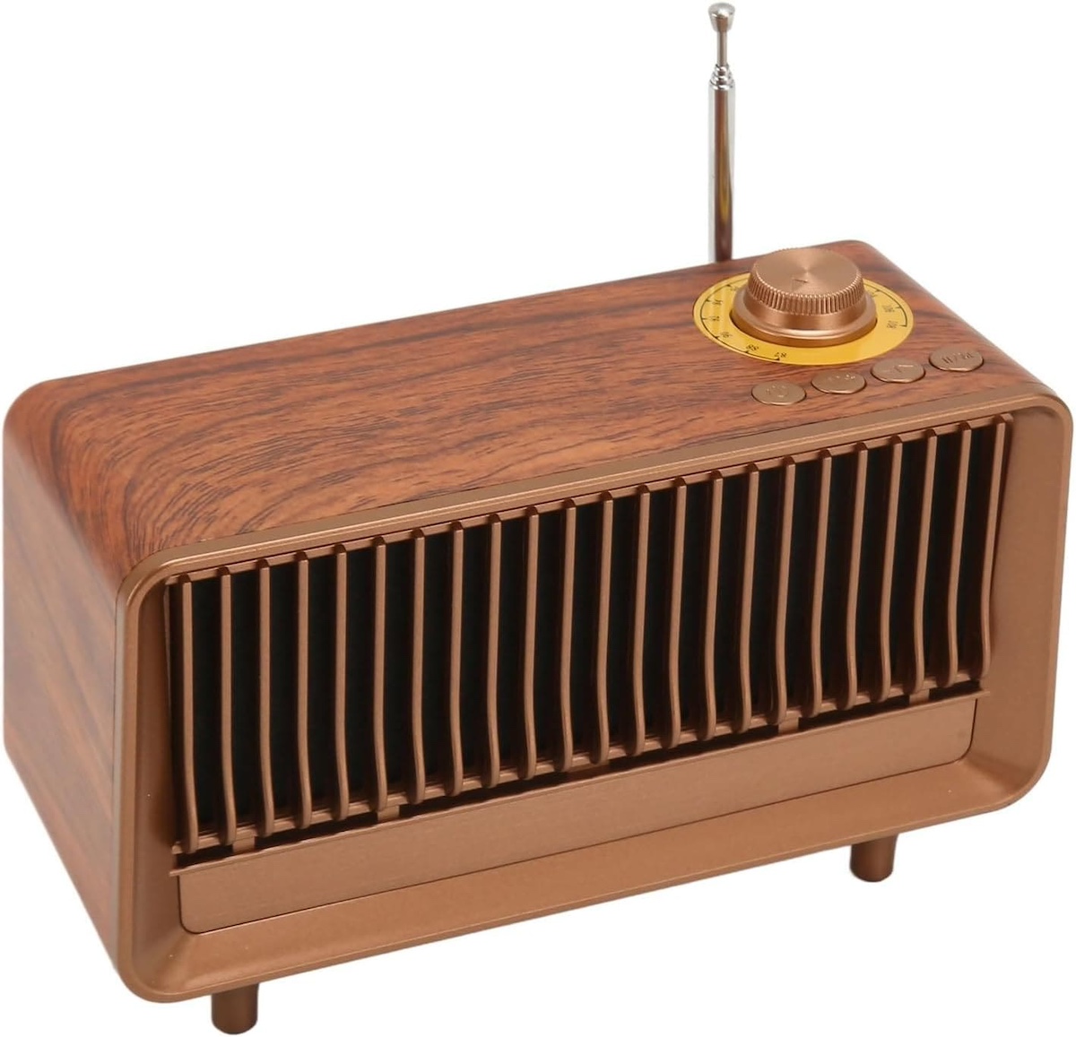 Bluetooth radio retro vintage stil laget av tre