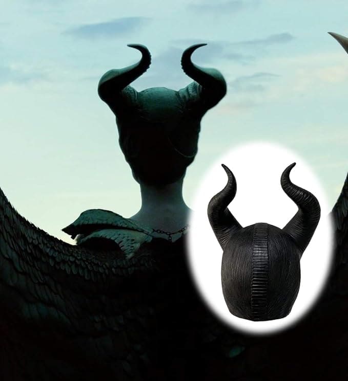 horn på hodet, en maske for karnevalet til Maleficent