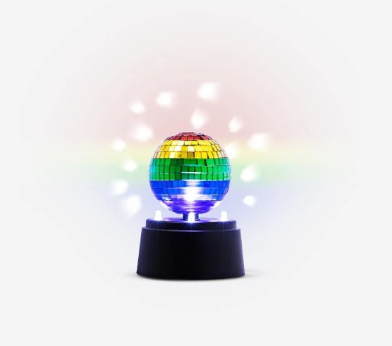 mini disco led roterende speilkule for barn