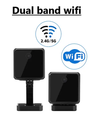 kamera med wifi dual band 2,4 eller 5 ghz mini sikkerhet